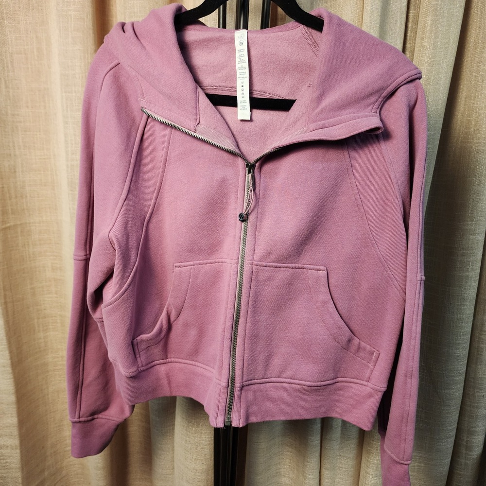 Lululemon Scuba Oversized Full Zip Hoodie Velvet Dust M/L Mauve